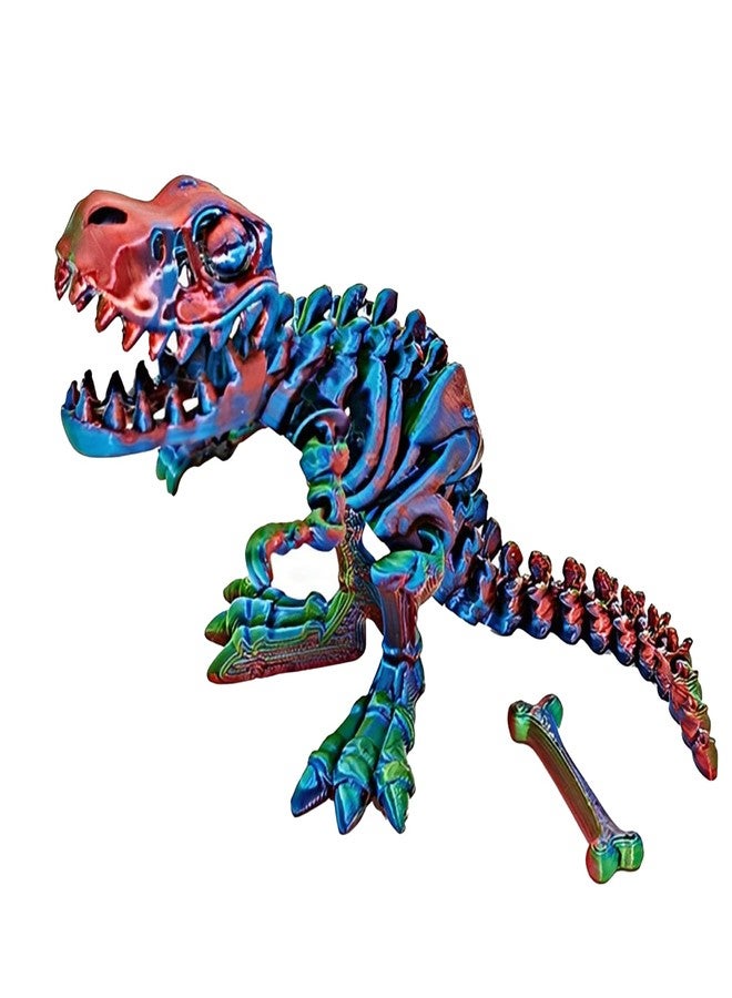 YOUNEEDFUL 2025 3D Printed Tyrannosaurus Rex, 3D Printed Model, Desktop pet Toy Gifts and Home Decorations,Large Size（10-inch） (Purple) - Image 1